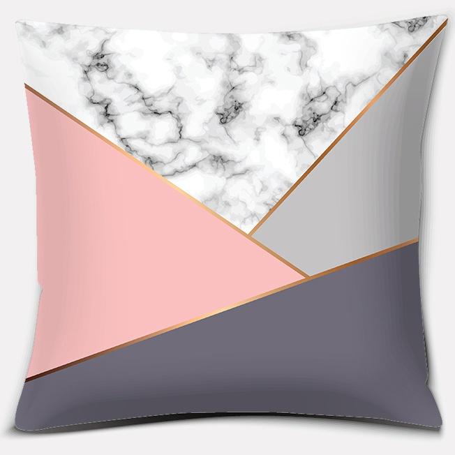 Nordic Modern Pink Series Pillow Gift Home Office Decoration Pillow Bedroom Sofa Car Cushion Cover (45Cm * 45Cm)