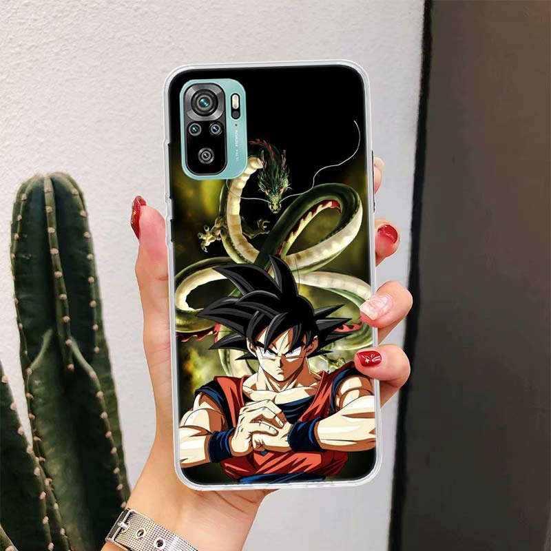 Custodia per Telefono Anime Goku Dragon Ball Per Xiaomi Redmi Note 10S 10 11S 11 9S 9 8T 8 Pro 11T 5G 11E 9T 7 6 5 5A 4X Fundas Cover Coque