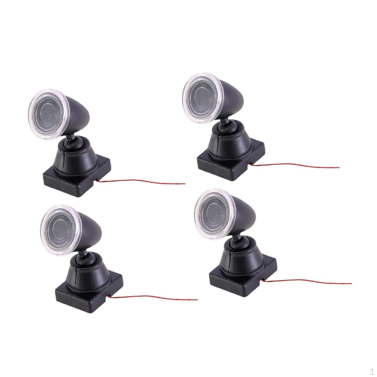 

4 Miniature Diorama Accessories, Design Elements, Mini, DIY Floor Lamps 1/65 красный