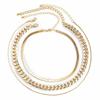Minimalist punk chunky chain necklace - creative metal snake bone chain set for women