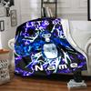 Customiz Name Personality Gorilla Tag Blanket Soft &Warm Sofa Office Bed Travel Lunch Break Blanket, Gift Suitable All Seasons