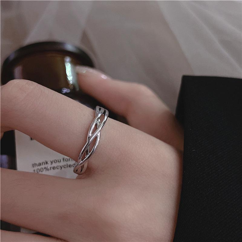 18K Gold-Plated Minimalist Open Adjustable Ring for Women