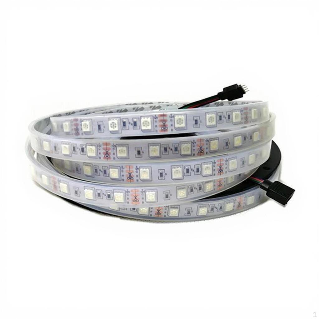 LightEmitting Diode Strip Lights 12V, 5050 RGB Color Changing, Remote Control, Waterproof, KTV