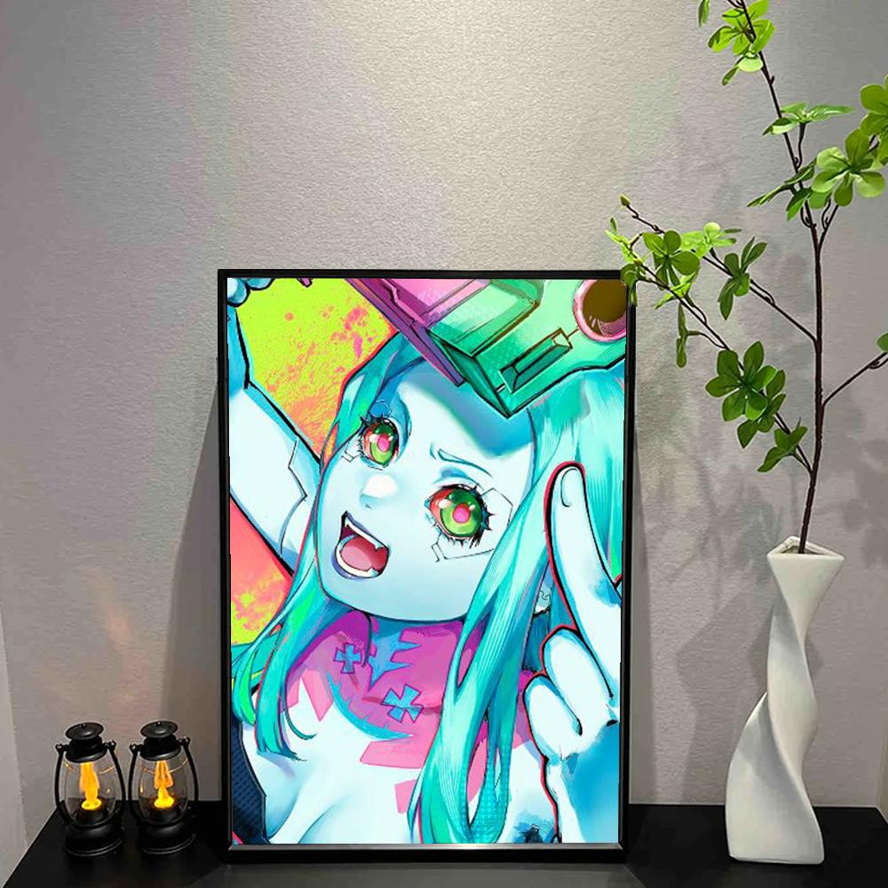 E-Edgerunners L-Lucy Poster Wall Art Print Poster Decorative Mural Modern Home Decor Birthday Gift Unframed Canvas Garage Room