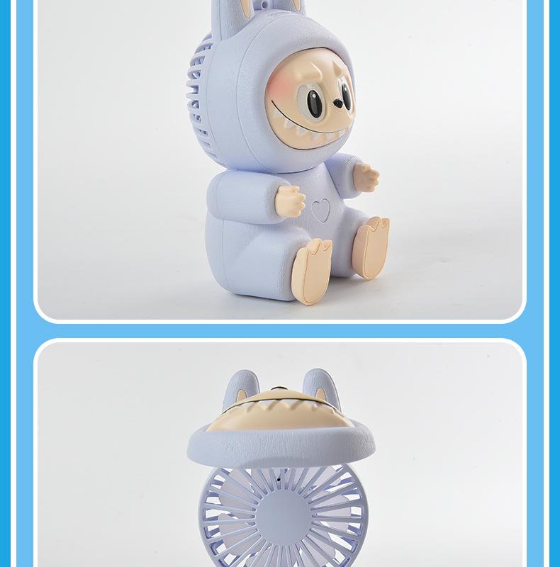 Popular Three-Speed Night Light Mini Neck Fan with Pull-out Flip Design for Outdoor Use