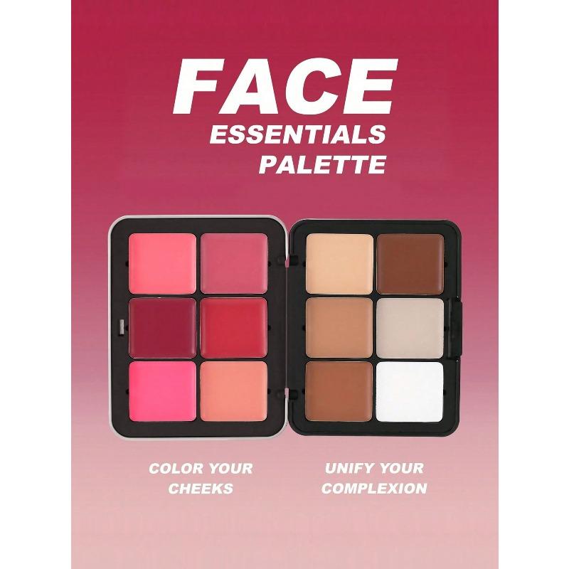 12-Color Metal Blush Palette, Multi-Functional Long-Lasting Natural Makeup Effect, High Pigmentation Concealer Contour Palette For Daily Makeup