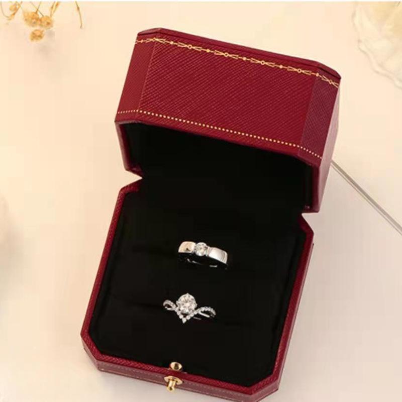 Korean Version of Wedding Props, Wedding Ceremony Ring, Live Pair, Simulated Couple, Diamond Ring, Marriage Proposal Ceremony, Wearing Accessories