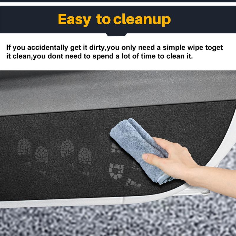 For Mini Cooper S F66 F67 2024 2025 Car Door Anti-Kick Mat Suede Leather Sticker Soil-Proof Children's Kick Pad Accessories