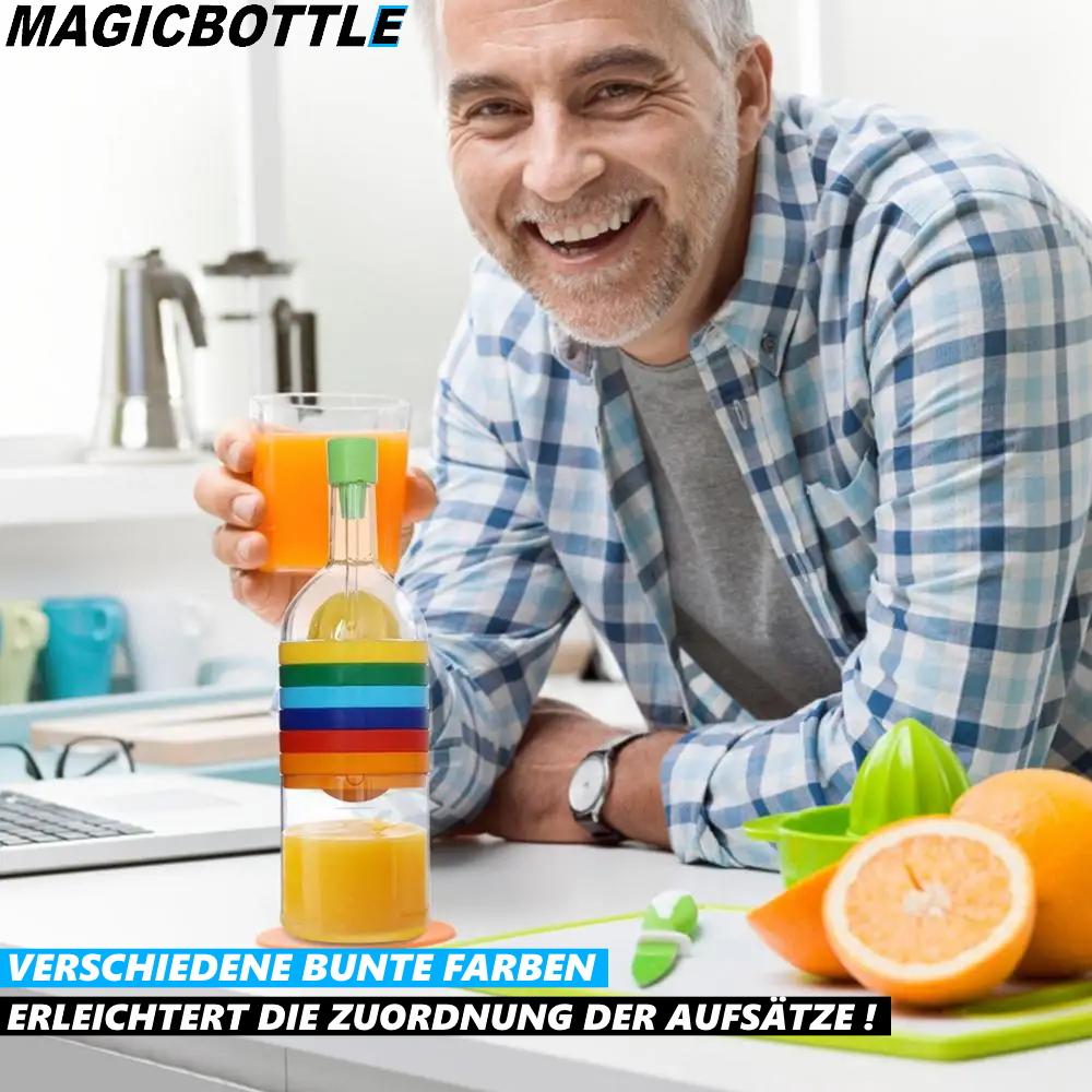 MAGICBOTTLE Kuchyňský nástroj Struhadlo Nálevka Lis Odměrka Odšťavňovač Otvírák 8v1