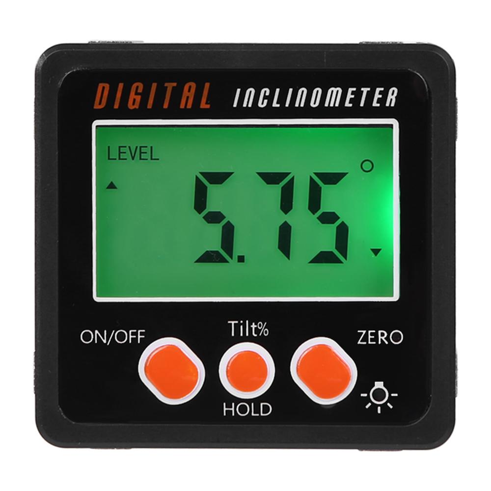 9/" Digital Laser Level Angle Finder Incline Protractor Magnetic Base
