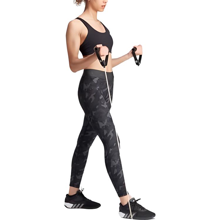 Adidas Women's Techfit Camo 7/8 Leggings Grey Six/Carbon IJ6872