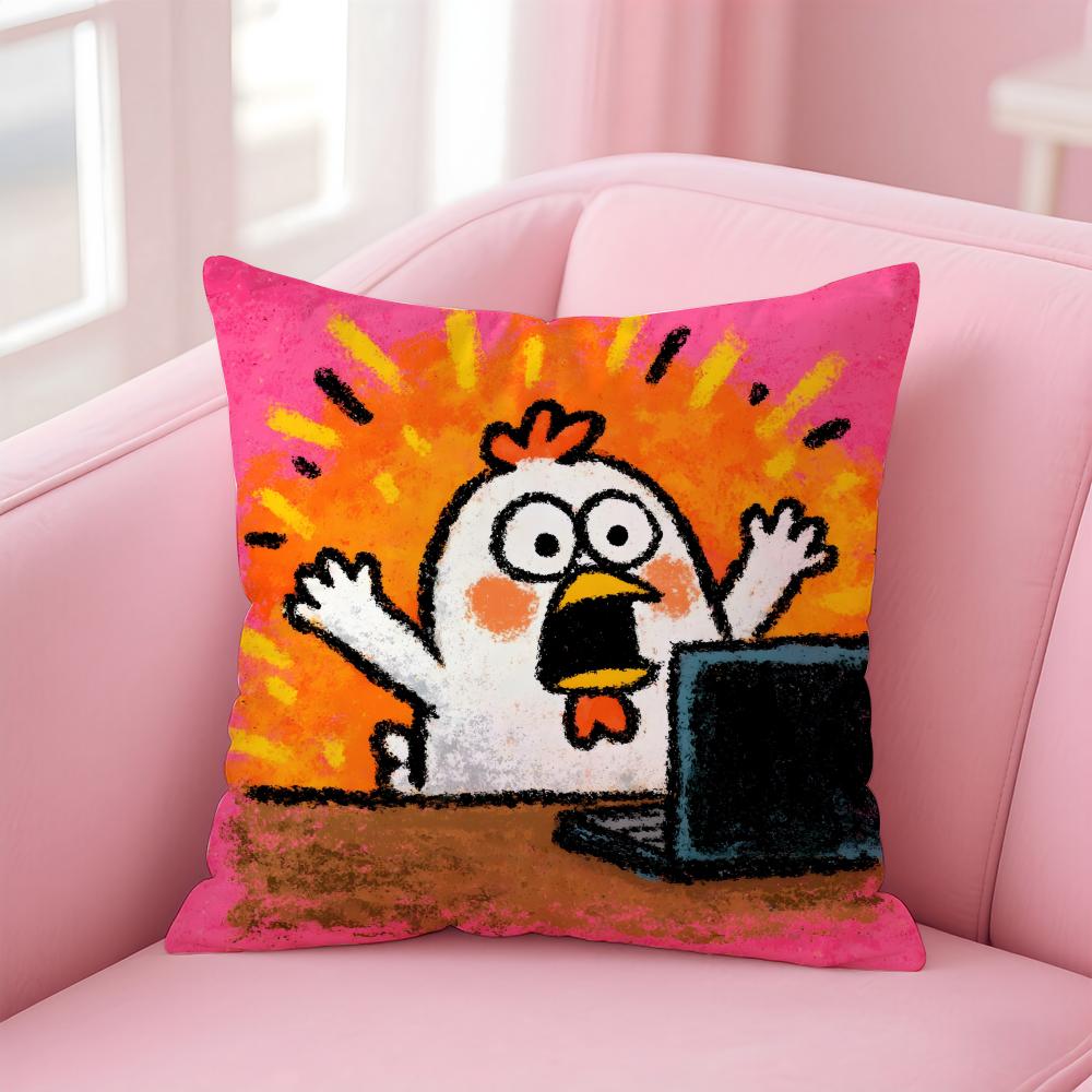 Suitable For Spoof Animal Joke For workers Cushion Cover Linen Pillowcase Cover Soft Decor for Sofa Home Room