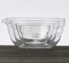 HARIO Spouted Set of Made in (Hario) Bowl, Heat-Resistant Glass, 4, Multi-Bowl, Clear, Japan, KB-2518