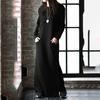 Women Winter Warm Dress Spring Basic Maxi Dress Vintage Long Sweatshirt Dress Casual Pullovers Long Sleeve Button Vestidos