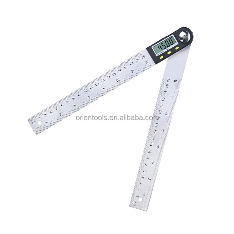 200 mm 8 Stainless Steel Digital Angle Protractor Level Electronic Protractor 2m