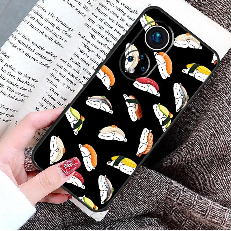 Food Sushi Case For Honor Magic 5 Lite 6 Pro 50 70 90 Honor X8b X9b X6 X7 X8 X9 X6a X7a X8a X9a Cover