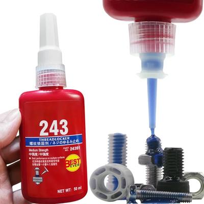 Threadlocker Blue Screw Glues Thread Locking Agents Anaerobic Glue Anti-loose Fastening Sealant Tighten and Seal To Withstand High Temperatures
