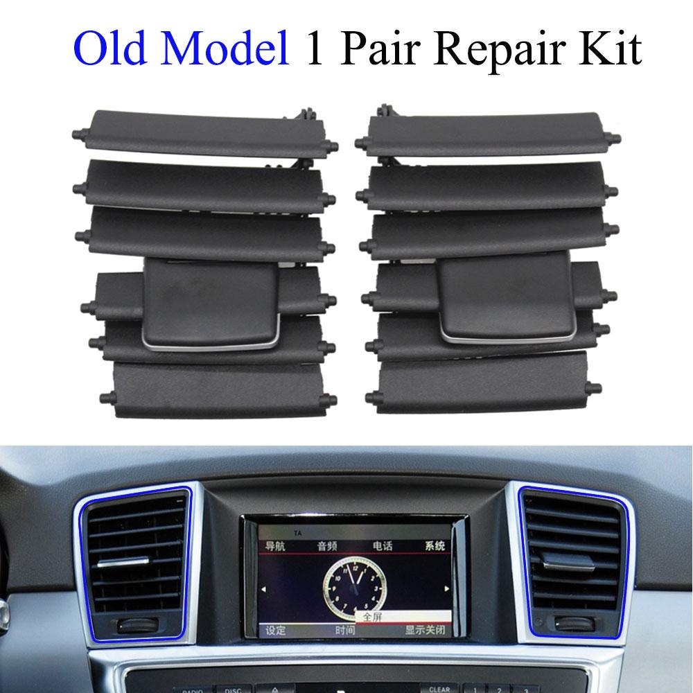 W166 W292 Kit de reparare a clemei de glisare a grilei de ieșire a aerului condiționat pentru tabloul de bord al mașinii pentru Mercedes Benz ML350 GL450 GLE