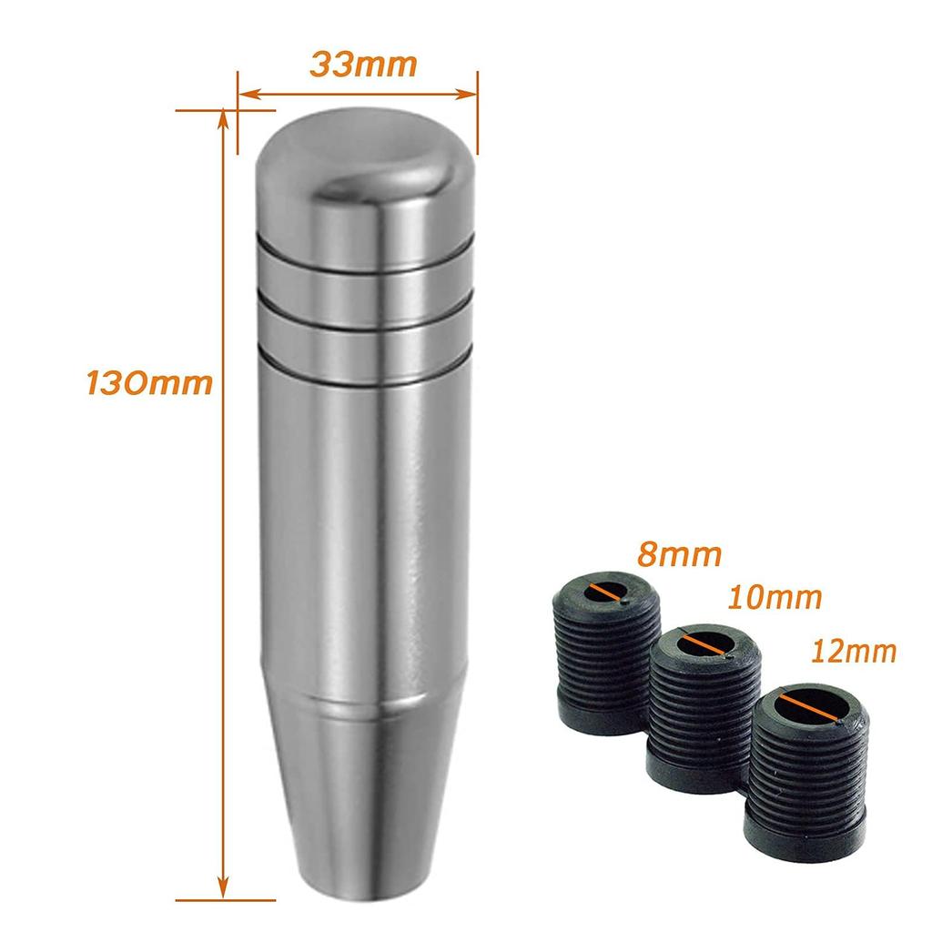 Lunsom 130mm Schaltknauf Aluminium-Schalthebel Metall-Gangschaltung