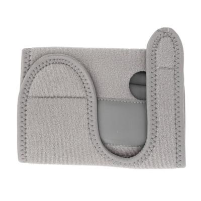Sports Wrist Guard Adjustable Breathable Wrist Brace with PU Covered Steel Plate Support Left Hand Silver Grey