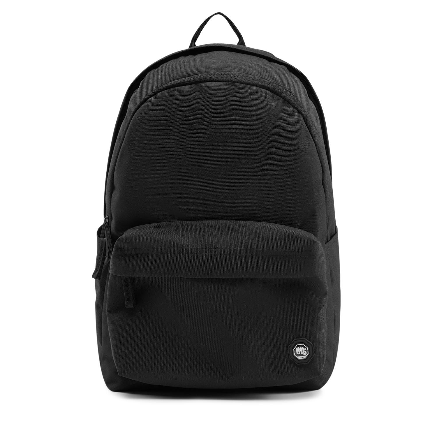 Li Ning Badfive Fashion Casual Versatile Large Capacity Zipper Backpack Unisex backpack Black ABSV061-1 Black