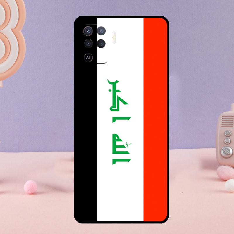 Iraqi Flag Phone Case For Oppo A78 A98 A80 A40 A60 A18 A38 A58 A15 A17 A77 A74 A94 A54 A57S A16 A76 A96