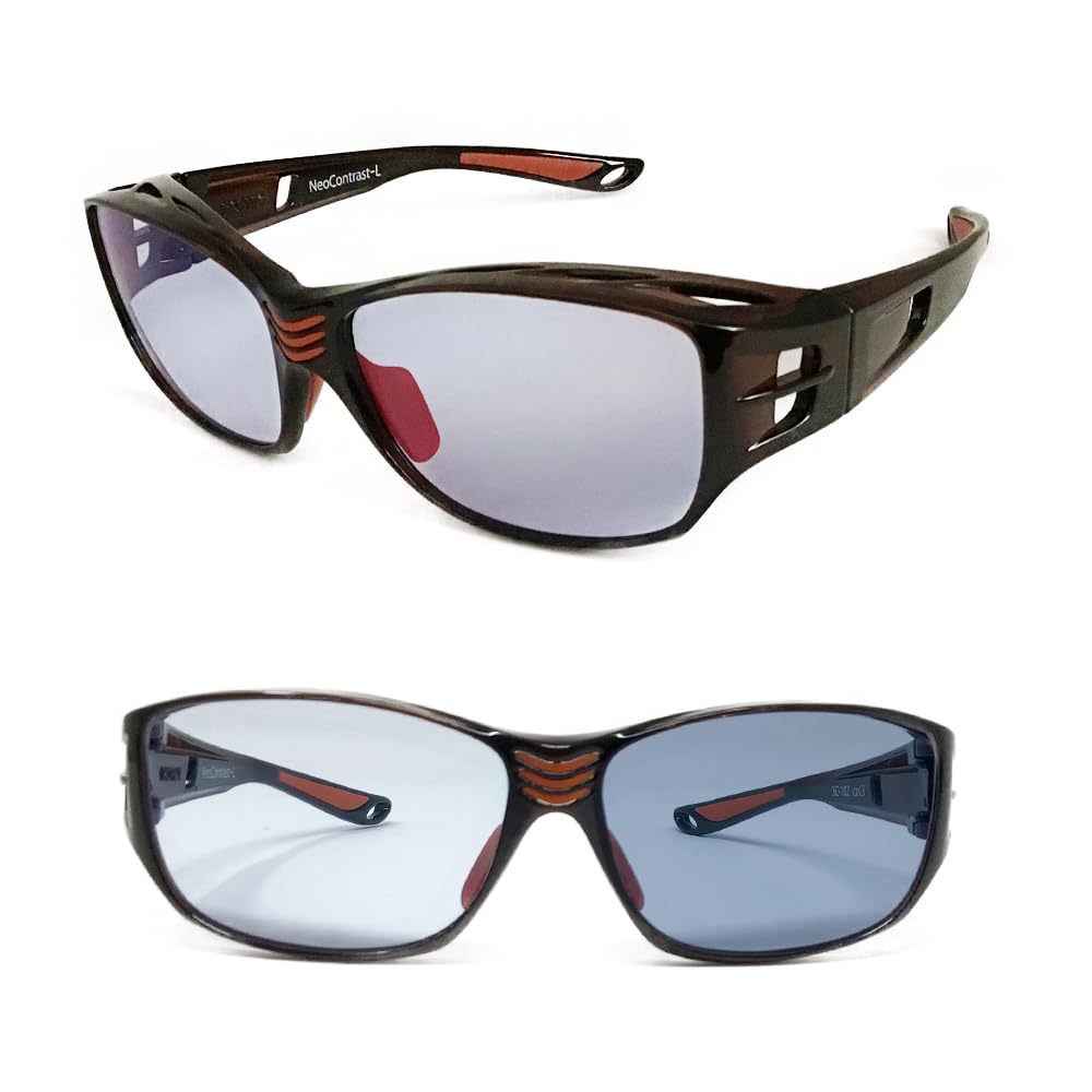 

Фотохромные солнцезащитные очки-очки для ночного вождения, защита от УФ-лучей, очки для вождения, сделано в Сабаэ SC102BPHN [Нео Контраст]