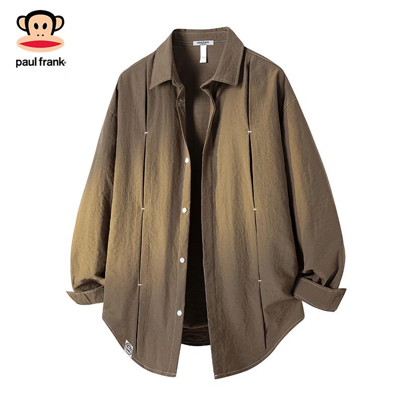 Paul Frank Men's Loose Fit Long Sleeve Trendy Shirt