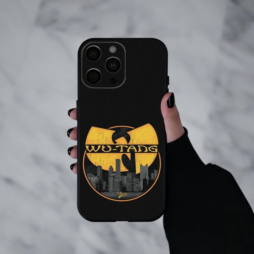 Wu-Tang Wu T-Tang C-Clan-N U-Ultra Custodia per Telefono Per iPhone 17pro,16,15,14,13,12,11 Plus,Pro Max,XS,Morbida Cover Nera in Silicone
