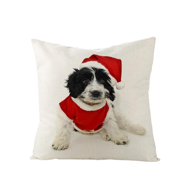 Nordic Polyester Pillow Cover New Christmas Cushion Cover Cartoon Print Series Pillow Cover Home
