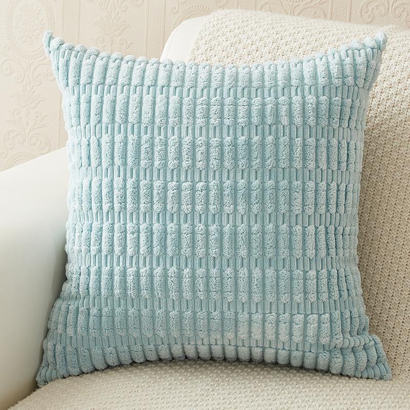 45x45cm Kordové povlaky na dekorační polštáře Měkké pruhované čtvercové povlaky na polštáře Jarní povlaky na polštáře na pohovku, gauč, ložnici, židli