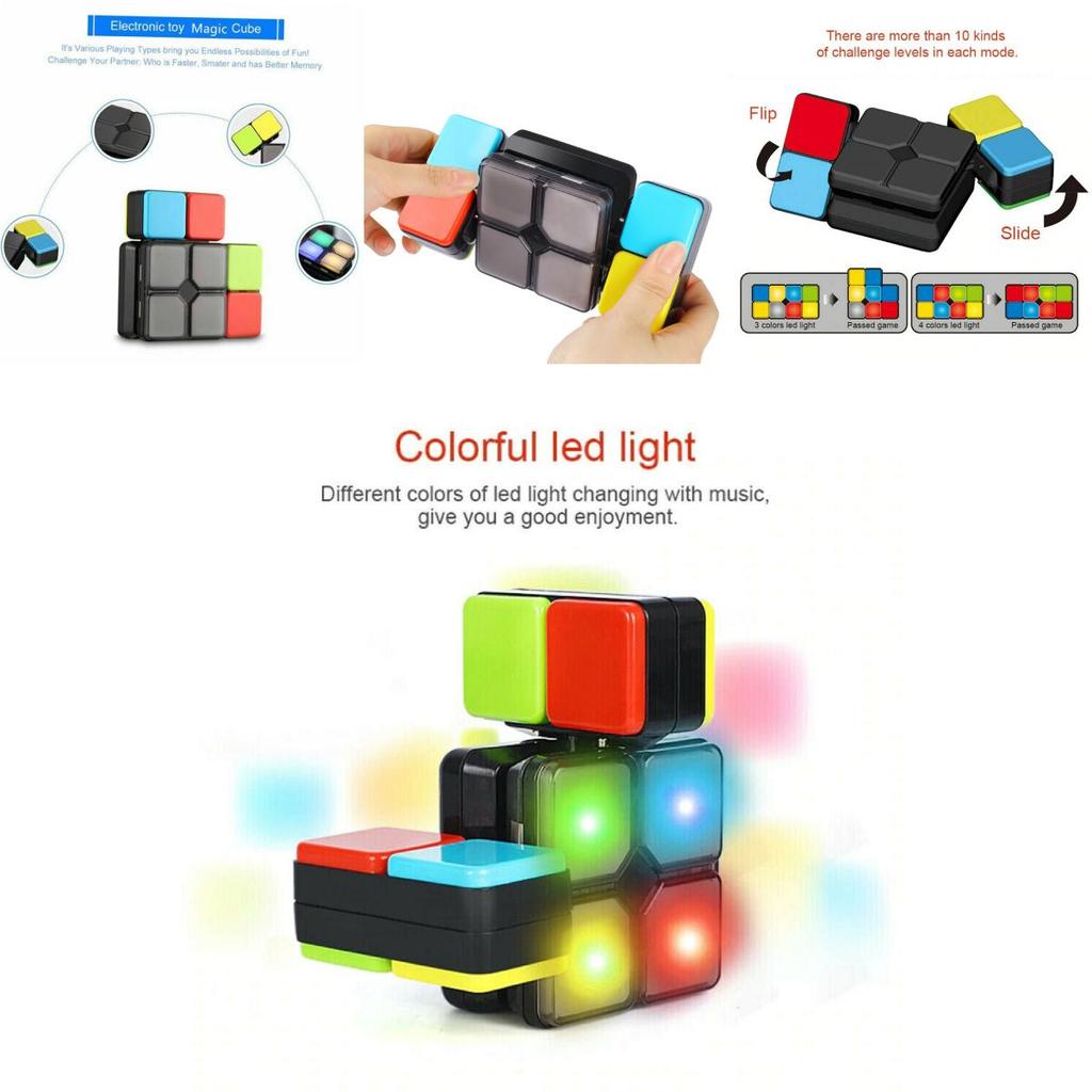 Engaging Flashing Sound Magic Cube Toy For Children And Family Entertainment