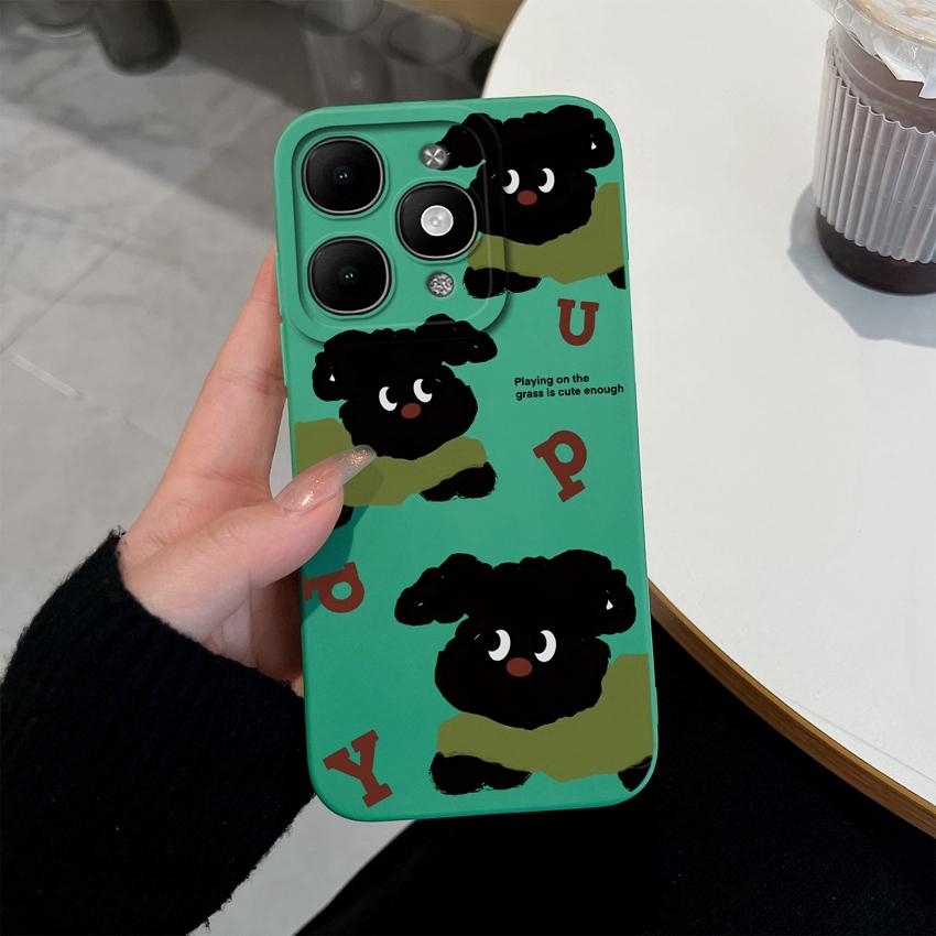 For itel A90 A50C A80 P60 S25 Ultra Power 70 Phone Cover Pretty Flower Pattern Smooth Liquid Silicone Screen Protector Shockproof Case For itel Casing