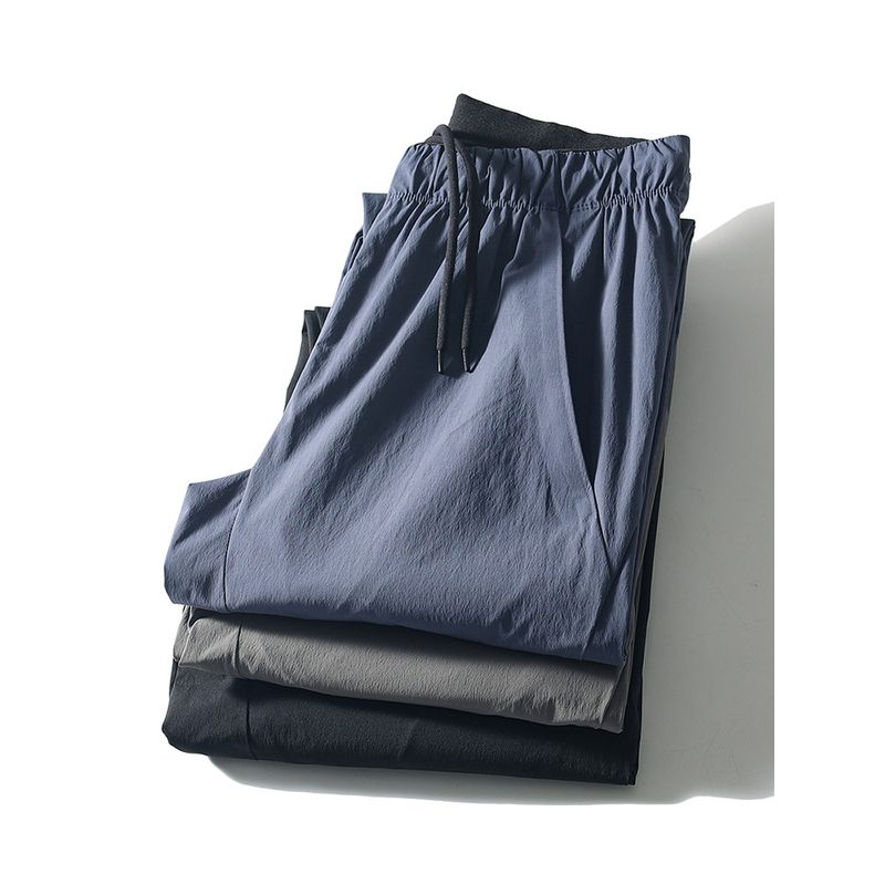 Niaojia Quick-Dry Pants Men's Summer Thin Elastic Ice Silk Business Casual Pants Foreign Trade Men's Trousers Outdoor Mountaineering Trousers