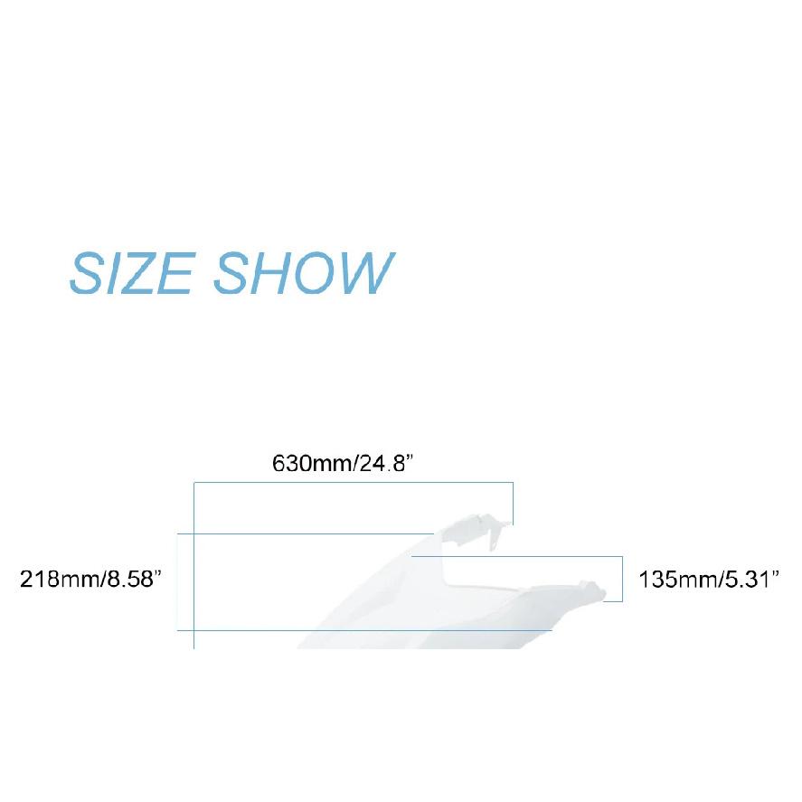LING QI Rear Fender Plastic for KAYO K2 Dirt Pit Bike Motorcycle Buggy Faring Fender KT85 Dirt Bike Fairing Rear Wheel Fender