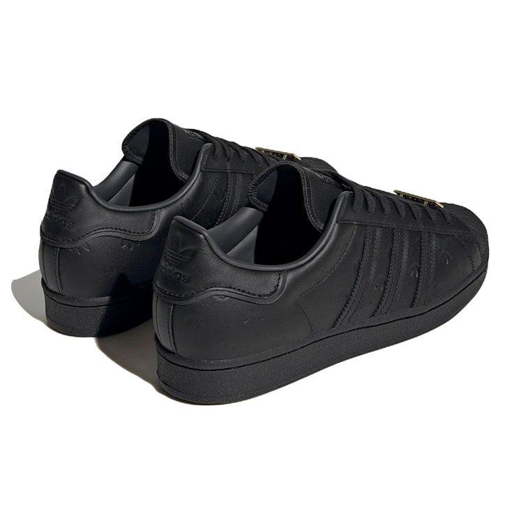 Superstar Adidas Originals 'Trefoil All-Over Incisi - Nero' GY0026