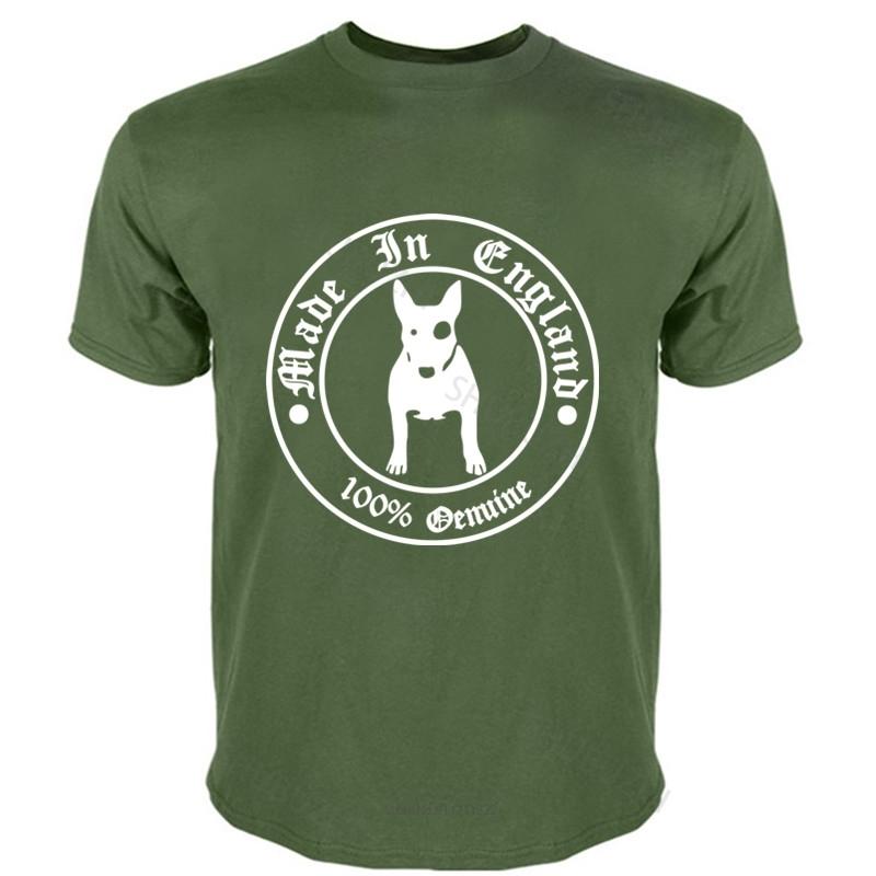 mens short sleeve t shirt Mens Premium T-Shirt English Bull Terrier  Genuine Hooligans fashion tee-shirt male summer tops