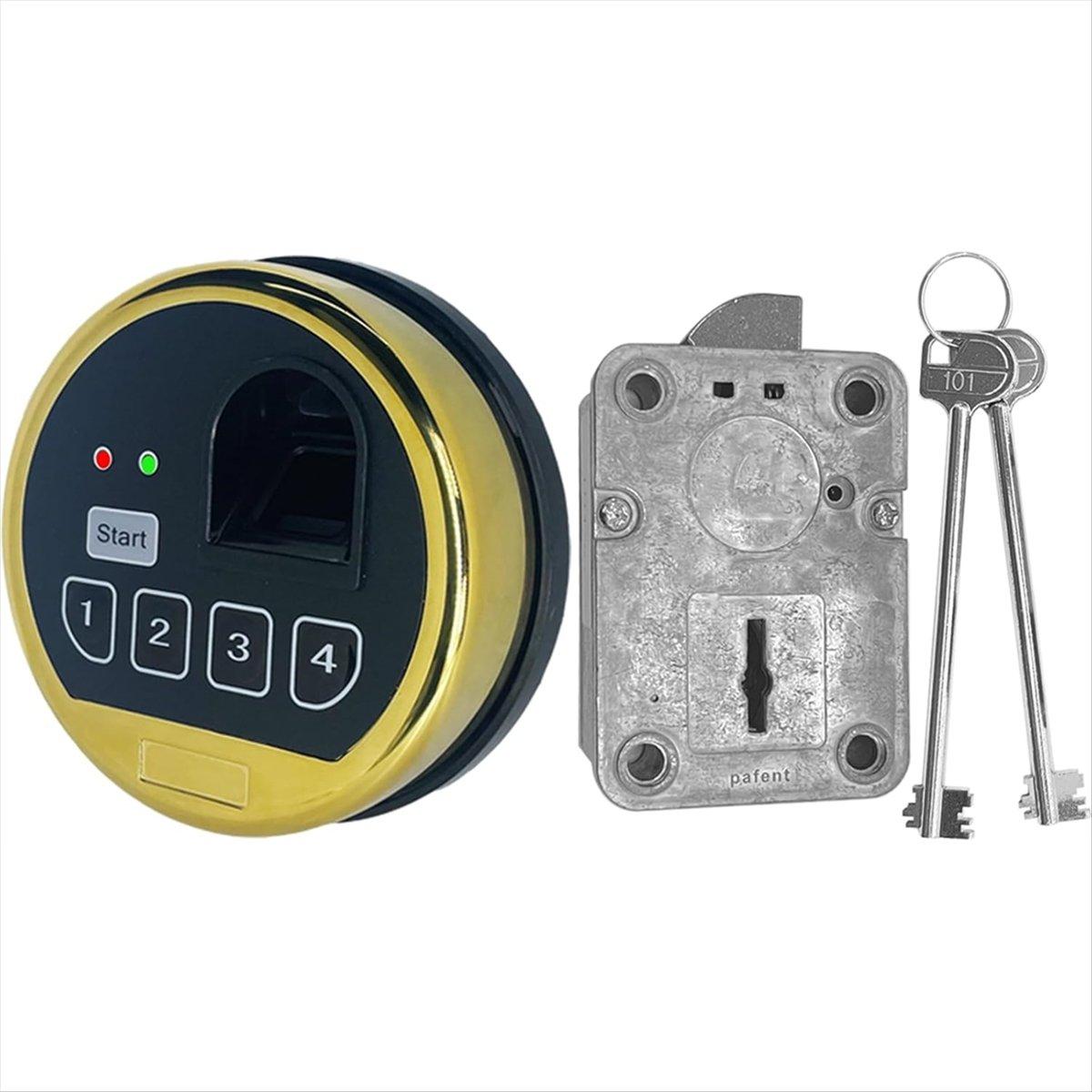 2025+ Fingerprint Password Fingerprint Safe Replacement Lock and EMP Electronic Keypad Biometric Cabinet, Left Swing Bolt China Mainland