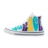 Chuck Taylor All Star Trendy Comfort High Top Canvas Shoes Unisex White, Blue and Yellow