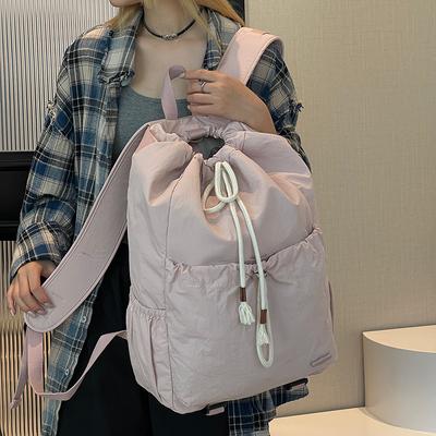 Ladies Drawstring Student Backpack Blogger Same Badminton Backpack Outdoor Travel