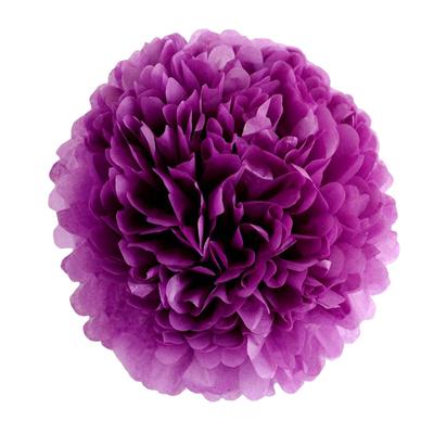 1pcs Set 7.8inch Purple Paper Hanging Flowers For Birthday Party Pom Pom Paper Balls Flower Balls Paper Pom Pom Paper