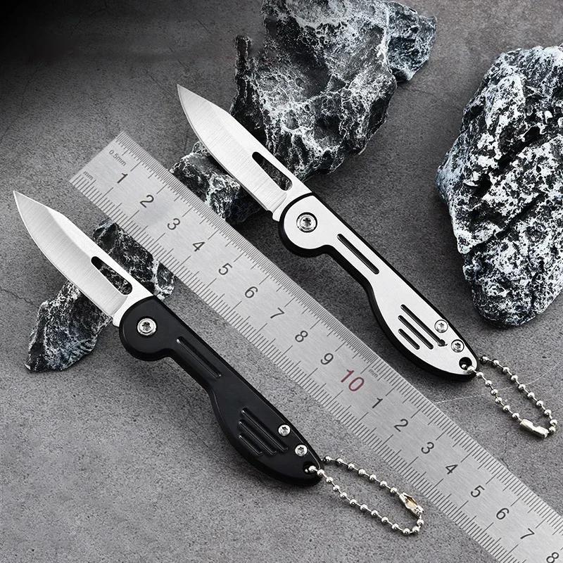 Mini Folding Knife, EDC Sharp Pocket Knife Key Shape Portable Pocket Knife Camping Fruit Specialized
