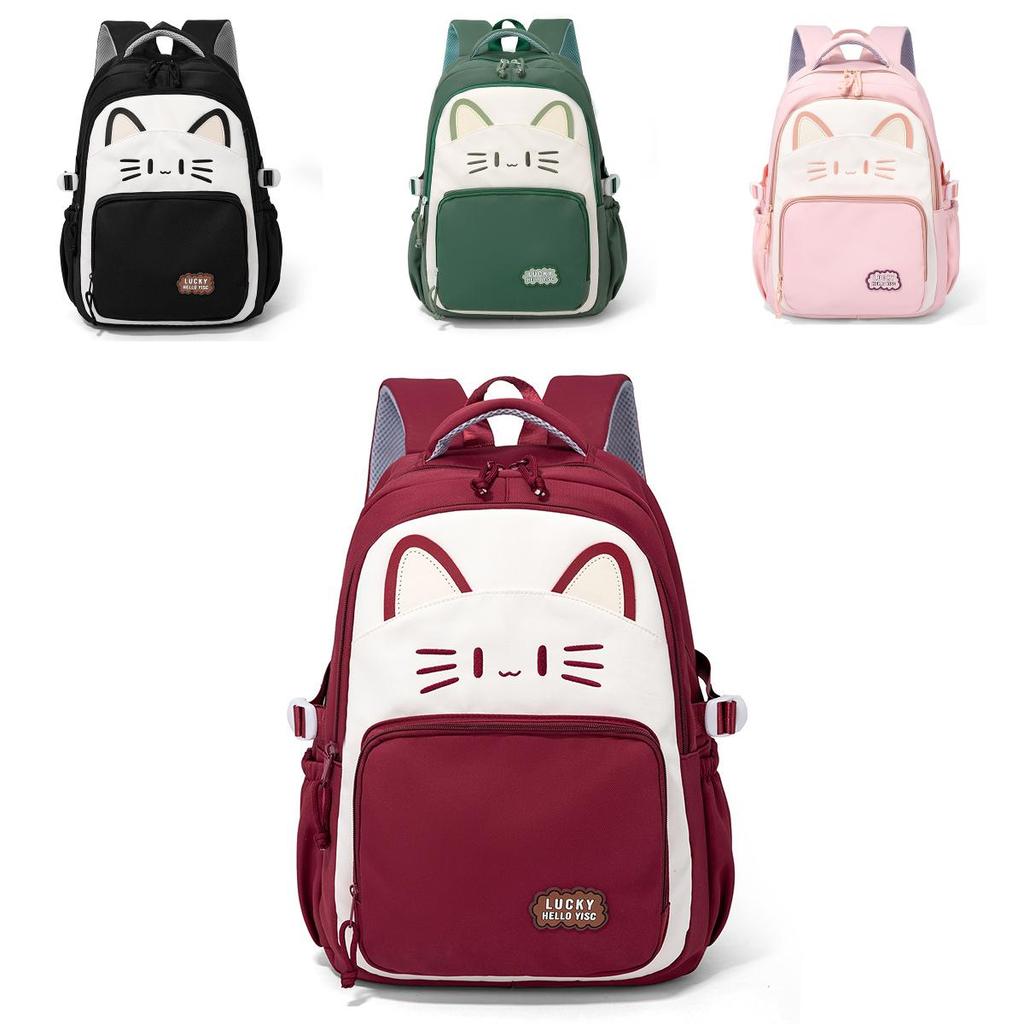 Japanese Style Cat Animal Backpack With Large Capacity And Ergonomic Shoulder Straps For Teens