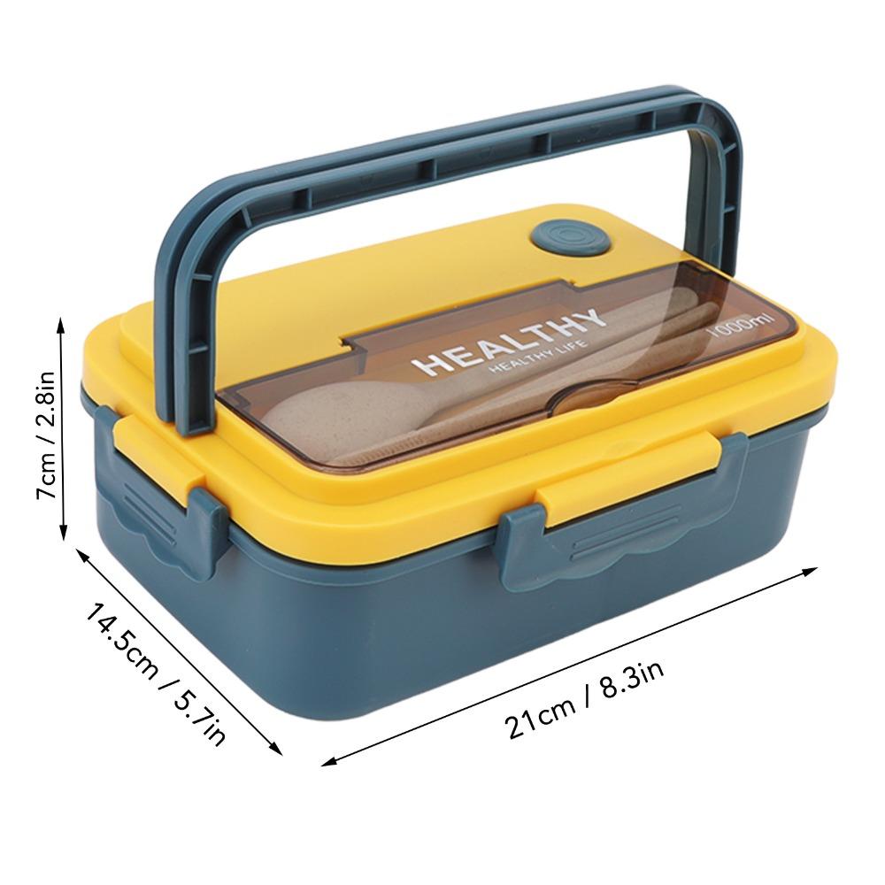 1000ml Compartment Lunch Box PP Food Container Practical Thermal Lunch Box  For Picnics