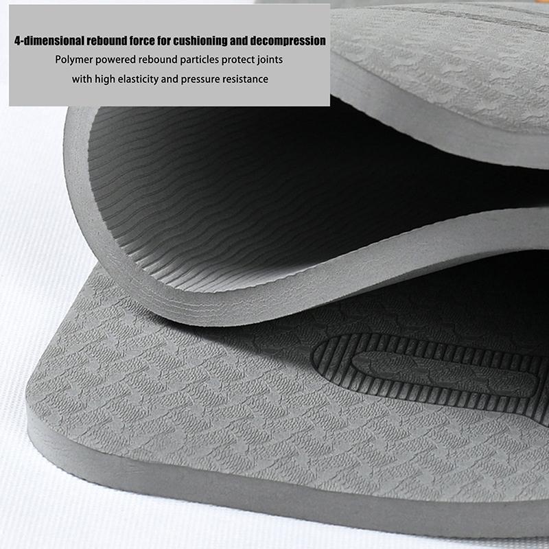 6mm Springseilmatte Anti-Lärm Springseilmatte Bodenmatten Übung Stoßdämpfung Yogamatte Tpe Springmatte Fitnesspad