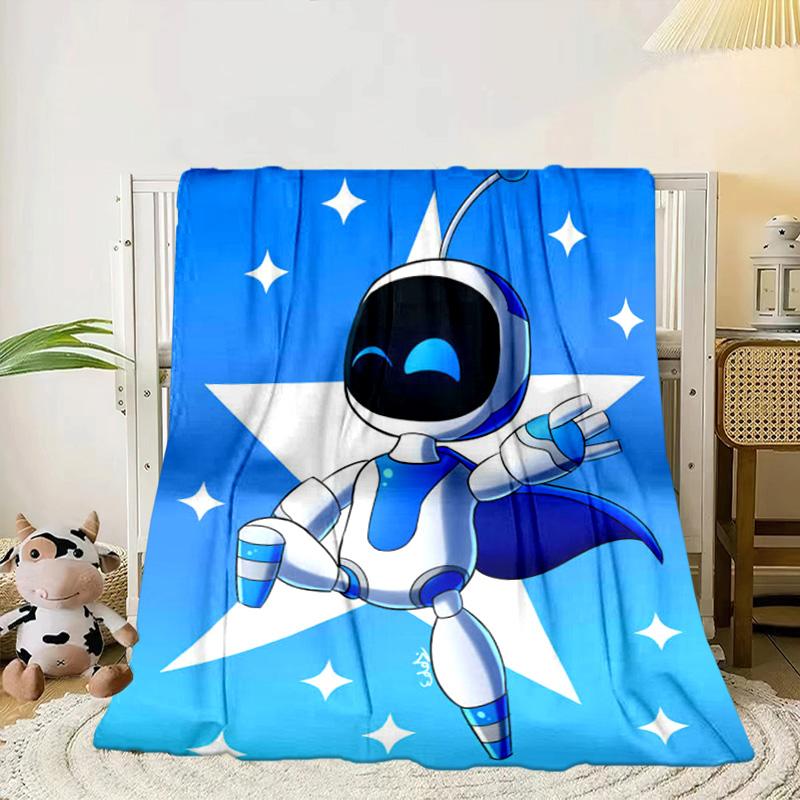 Weltraumabenteuer Astro Bot Tragbare Decke/Weiche Decke Bettwäschedecke Geeignet für Reisen Camping Wohnzimmer Büros Sofas Fan-Geschenke