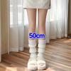 Y2K Winter Leg Warmers Women Girls Japanese Solid Color Wool Knitted Long Socks Fashion Soft Comfortable Warm Cotton Stockings
