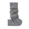 Knitted Socks, Women's White Calf Socks, Leg Covers, Spring and Autumn Grey Pile Socks, Thigh-high Socks, Mid-calf Socks