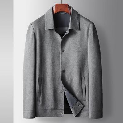 Autumn and Winter Lapel Tooling Version Top Middle-aged and Young People Light Luxury Knitted Casual Jacket