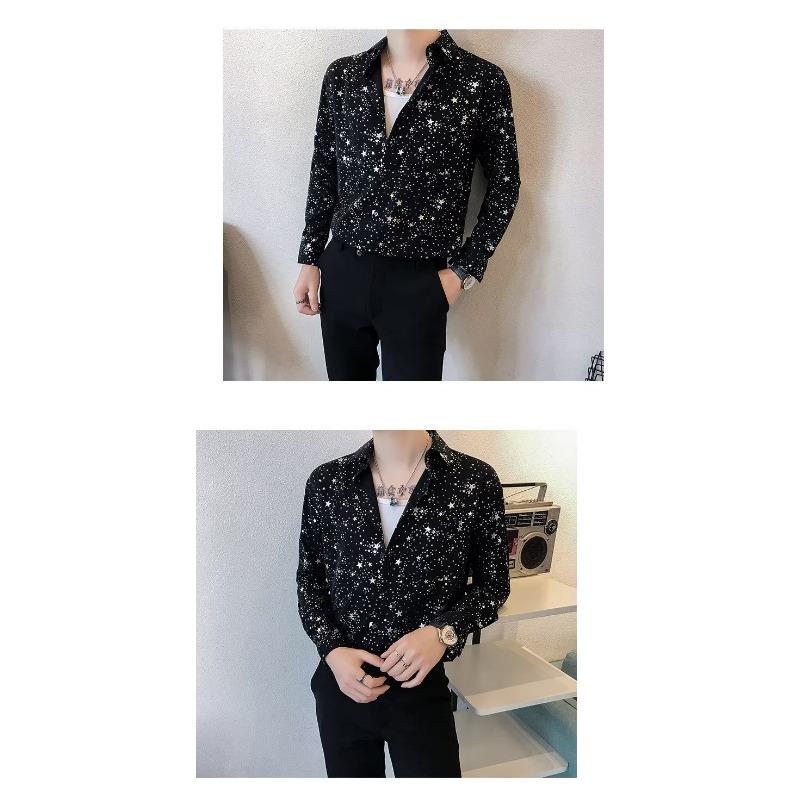 Men S Loose Long Sleeve Shirt Japanese Style Casual Trendy Shirt